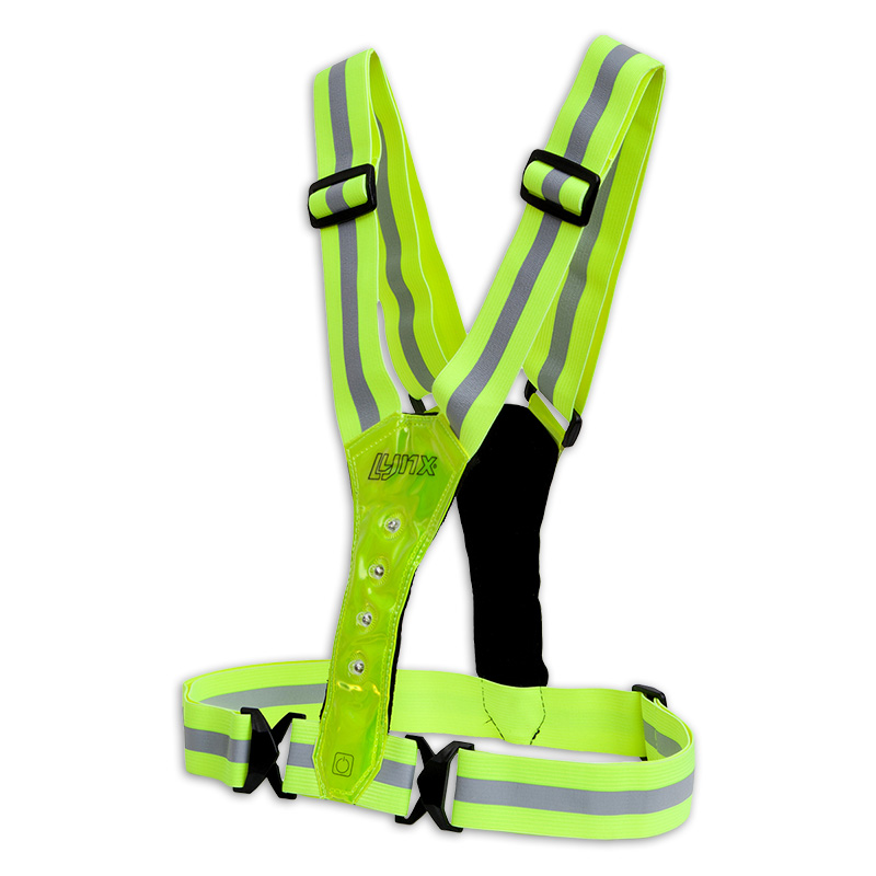 429005.YEL LYNX Reflectie LED Sport vest USB
